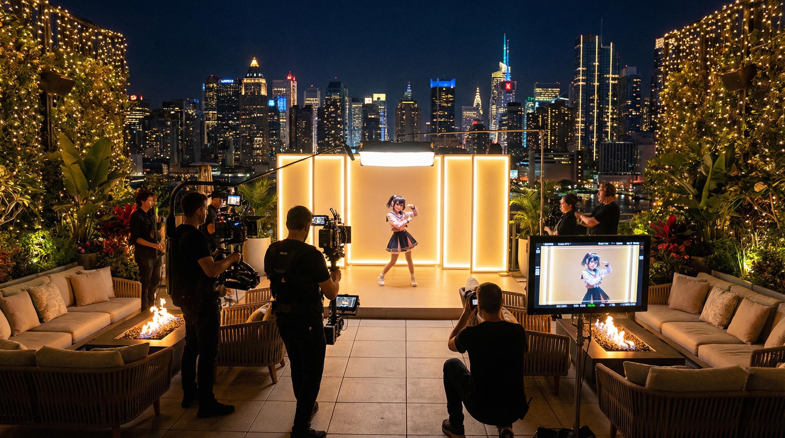 小蓝导航动漫MV拍摄